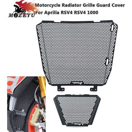 For Aprilia RSV4 1000 1000 Factory 2009-2014 RSV4 1000 RF/RR Motorcycle Radiator Grille Guard Cover&oil cooler Guard Cover Set