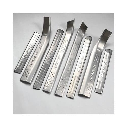 For Sharan 2012 - 2018 Door Sill Guards stainless steel Slipper plate Cover Trim