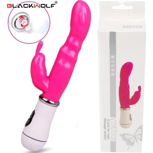 12 Modes Vagina G Spot Dildo Double Rabbit Vibrator Sex Toys for Woman Adults Erotic Intimate Goods Shop Vibrators for Women