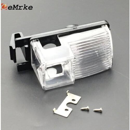 EEMRKE for Nissan Fairlady Z 350Z 370Z 2002-2014 Car Rear View Camera Bracket License Plate Lights Housing Mount