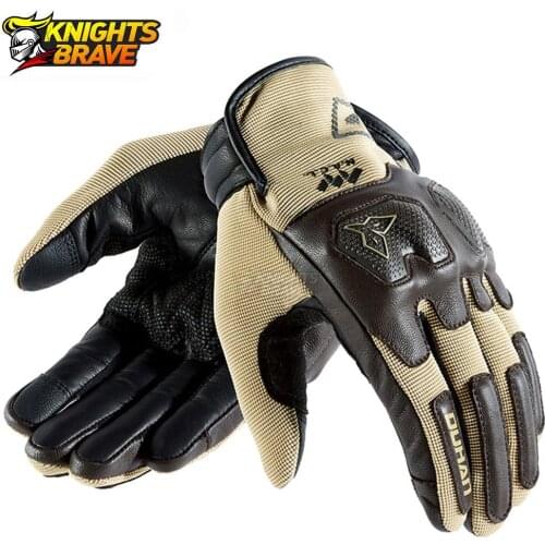 Summer Motorcycle Gloves Breathable Leather Guantes Moto Anti-drop Touch Screen Motobiker Motocross Racing Gloves Moto Guantes