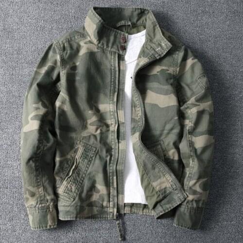 High Quality Casual Mens Outdoor Jackets 2019 New Camouflage Flight Men Coats Oversized Army Jackets Coats Brand Designer B699