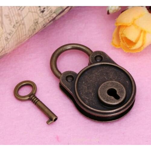 New Bear Vintage Old Antique Style Mini Archaize Padlocks Key Lock With key B95A