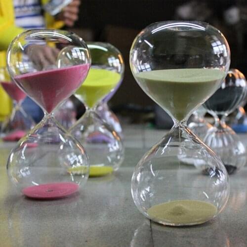 9 Color Glass Hourglass Sand Timer Fashion Home Decor Birthday 3/5 Minute Love Valentines Day Gift Ampulheta Reloj De Arena