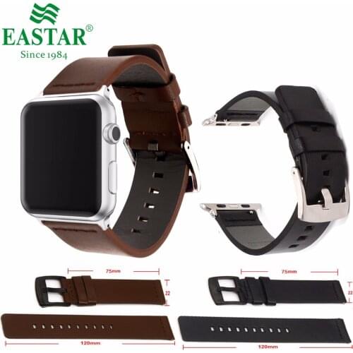 Eastar Genuine Leather Bracelet For Apple Watch Band 42mm 38mm iWatch Watch Accessories For Apple Watch 5 4 3 2 Strap Watchband