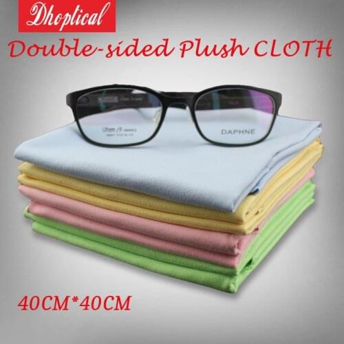 Lens cloth 40cm*40cm 200GSM ,10pcs eyeglasses cleaning cloth different color weicome print LOGO wholesale