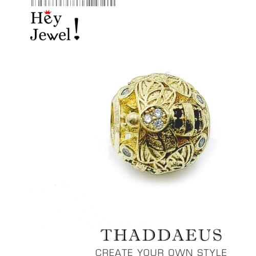 Charm Beads Golden Bee 2020 New 925 Sterling Silver Zeal Karma Charms Fits Bracelet Europe Necklace European Jewelry Accessories