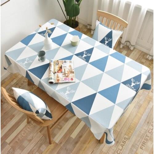 Nordic tablecloth fabric cotton, linen, waterproof, oil-proof and no-wash rectangular pvc coffee table cloth table mat desk