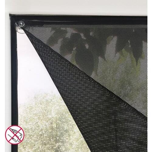 Customized Size Sunshade Window Curtains Mesh fabric with Suction cup Black Color Car Shade with Strong Suction Easy to install
