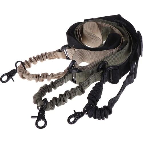 Tactical Gun Sling Adjustable 1 Single Point Bungee Quick Release Rifle Strap System for Airsoft Hunting Military Strap