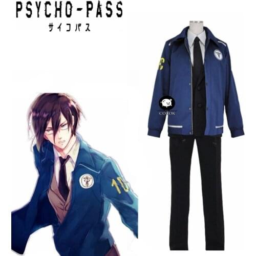 Anime PSYCHO-PASS Kougami Shinya / Ginoza Nobuchika Hoodies Coat Baseball Jacket Cosplay Casual Wearing Suit Coapaly Costume