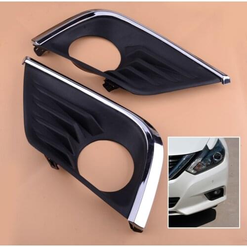 1 pair NI1039141 62256-9HS0B NI1038141 62257-9HS0B Car Front Bumper Fog Light Lamp Bezels Fit For Nissan Altima 2016 2017 2018