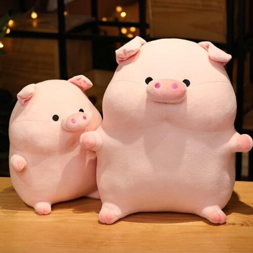 1PC 20/35cm Cute Fat Pig Plush Toys Stuffed Animal Dolls Baby Pink Piggy Kids Appease Pillow for Girls Birthday Chrismas Gifts