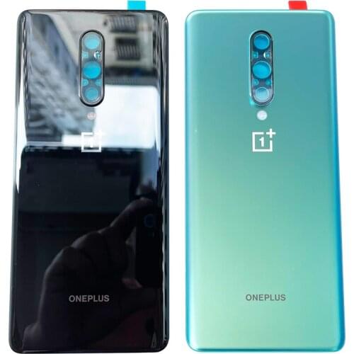 100% Original Gorilla Glass 5 For OnePlus 8 Back Battery Cover Door Rear Glass Battery Cover 1+8 IN2013 IN2017 Housing Case