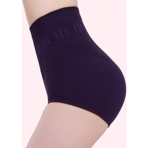 2019 Fashion Panties Female Hight Wiast Abdomen Body Sculpting Plus Size Panty Solid Slim Women Briefs Ladies' Underwear 1794