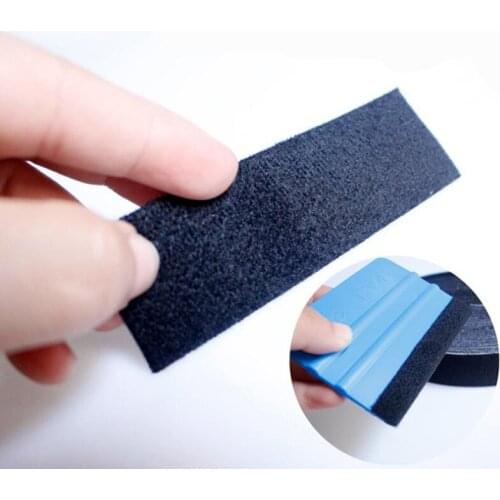 500CM Carbon Fiber Vinyl Squeegee Spare Suede Fabric Cloth Car Wrap Tool Window Tint Scraper No Scratch Protector Edge Tools