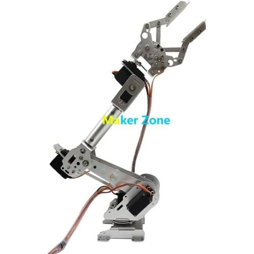 6 dof robot manipulator metal alloy mechanical arm,With Claw CL-3 HM-S07 HM-S10 ,for Arduino robot education teaching platform