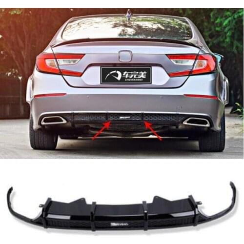 ABS CARBON FIBER REAR BUMPER TRUNK LIP SPOILER DIFFUSER For Honda Accord 2018 2019 2020 AK Style