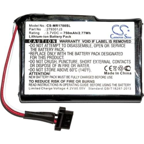 Cameron Sino 750mAh battery for MAGELLAN RoadMate 1700 2793801J3 GPS, Navigator Battery