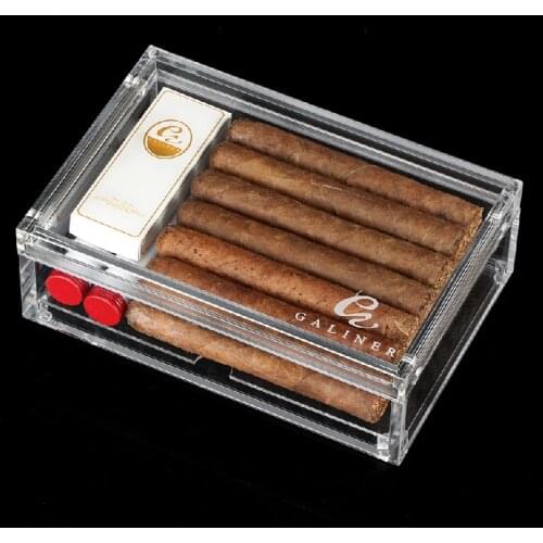 Acrylic Humidor Cigar Storage Cigar Tool Sealed Box Cigar Box Cigar Protect Moisturizing Bag Can Be Placed On The Bottom Layer