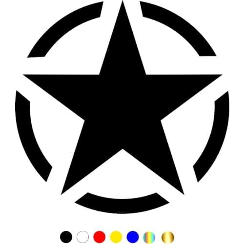 CS-10603# Vinyl Decal Off Road Offroad 4x4 Army Star Car Sticker Waterproof Auto Decors on Truck Bumper Rear Window