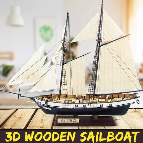 1 Set Of 1:130 DIY Wooden Sailing Ship Model ChildrenS Christmas Toys Home Decoration Ornaments Collectors Favorite HARVEY 1847