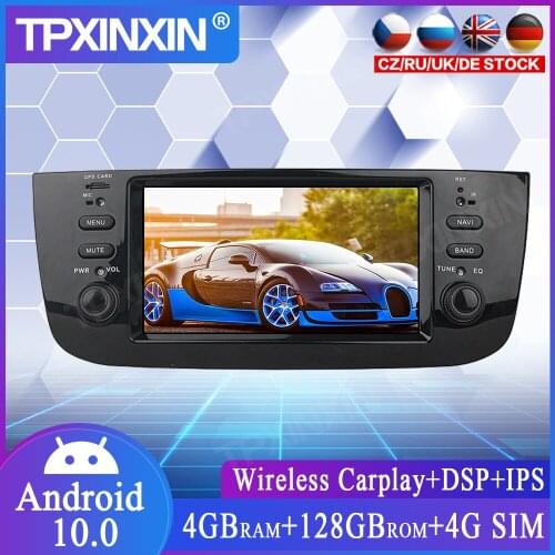 DSP Android 10 GPS Map Navigation Radio Stereo For Fiat Linea 2014 2015 Car Head Unit Auto Multimedia Player Radio Tape Recorder