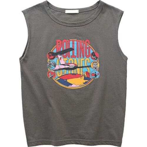 Boys Cotton Printed Vest 2021 Summer Childrens Thin Casual Sleeveless Cool Undershirt 110-160 1526