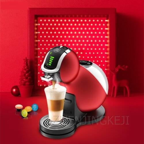 Coffee Machine 6-10 Cups Home Office Fully Automatic Red Capsule Electric Coffee Machine Milk Tea Shop Dessert Shop 220V 1500W