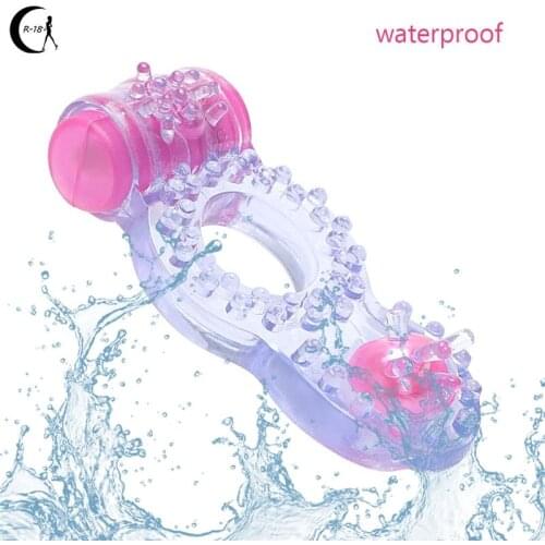 Butterfly Ring Penis Ring Clit Dual Vibrating Stretchy Delay Cock Ring Sex Toys Cock Vibration Condom Ring Vibrator Sex Product