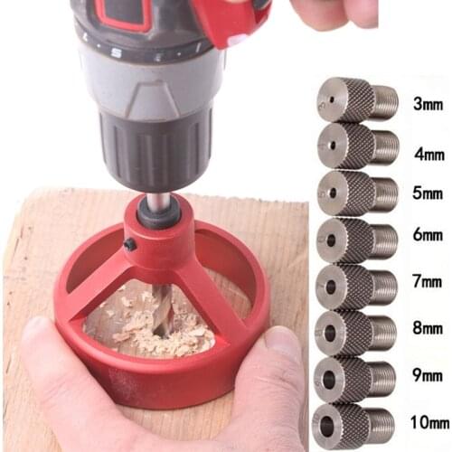 Log tenon Punch Locator Woodworking Aluminum Alloy Pocket Jig Set Positioner Drill Guide Sleeve Hinge Jig locator drilling guide