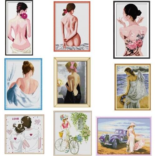 Madonna Jesus Printed Cross Stitch Senery Cross Stitch Sets Embroidery Embroidery Needlework Kit Tambour Broderie Plastic Canvas