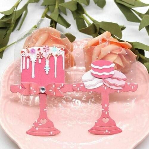 Sweet Cloche Cake Stand Metal Cutting Dies Stencils for DIY Scrapbooking Decorative Embossing DIY Paper Cards