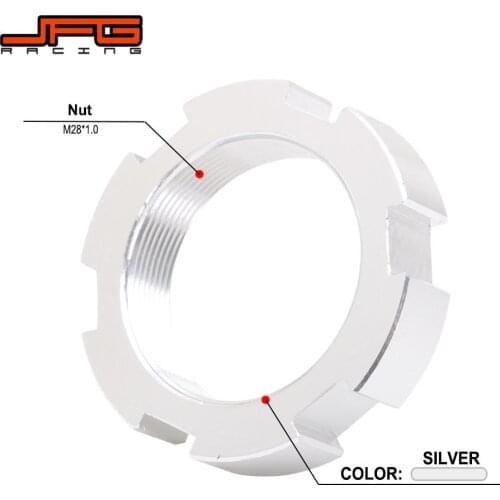 Motorcycle M28x1.0 Universal Central Console Top Triple Clamp Case Center Nut For KTM YAMAHA SUZUKI KAWASAKI HONDA Dirt Bike