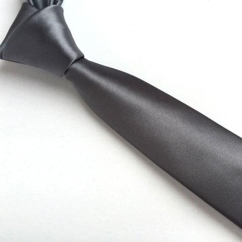 Dark Gray Color Mens Tie High Quality Jacquard Woven Necktie