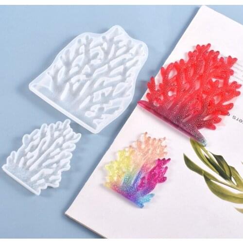 New transparent silicone mold dried flower resin decoration craft DIY coral mold Jewrly epoxy resin mold