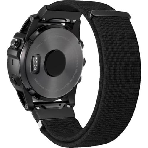 22mm Nylon Watch Band Hook and Loop Strap for Garmin Fenix5 Plus Forerunner935 JR Deals