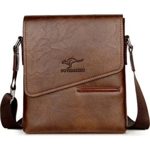 Summer Luxury Brand Vintage Leather Messenger Bag For Men Business Crossbody Bag Mens Shoulder Bag Front Pocket Male Handbags