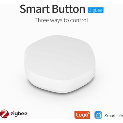 Tuya Zigbee 3.0 Smart Wireless Smart Switch Button Control One Key Three Uses Mini Button Smart Switch Work With Smart Life APP