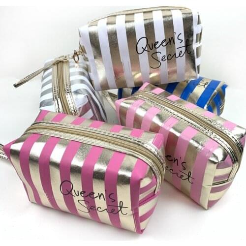 Waterproof laser cosmetic bag ladies cosmetic bag PVC bag octagonal wash cosmetic bag travel out storage bag
