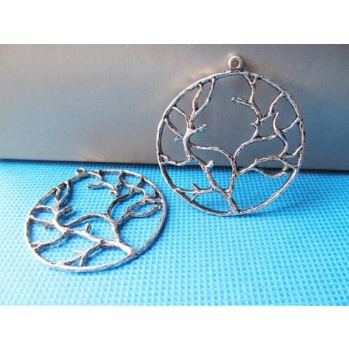 20pcs Antique bronze/Antique Silver tone Hollow out Large Filigree Tree of Life Connector Pendant Charm/Finding,DIY Accessory