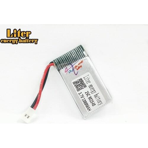 20pcs /lot 3.7V 1000mAh X5C X5SC X5SW Tanco M68 four-axis model aircraft 3.7V 1000mAh li-polymer battery 902540