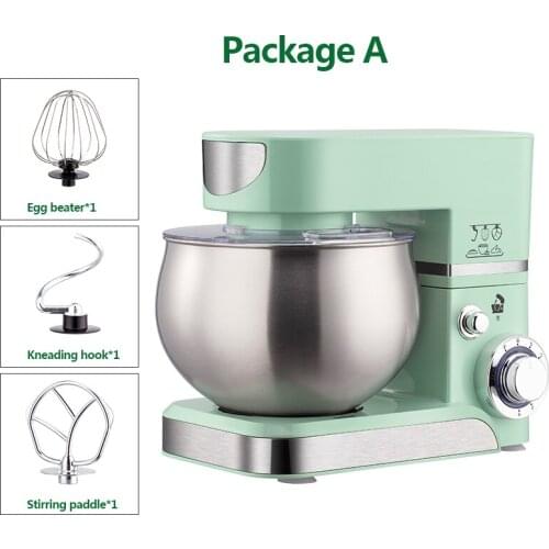 220V Multifunctional Household Stainless Steel Cook Machine And Noodle Mixer Small Kneading Machine Egg Milk Beater