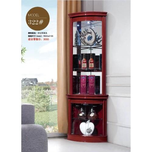 322# Living room furniture round corner display showcase wine cabinet living room cabinet corner cabinet