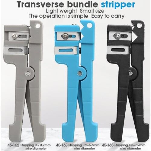 45-162 45-163 45-165 Fiber Optic Stripper/Optical Fiber Jacket Stripper 45-163 Stripper / Fiber Optic Stripper/Cleaver/Slitter