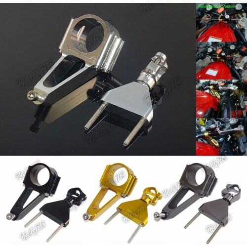 Waase CNC Aluminium Steering Stabilizer Damper Mounting Bracket For Honda CBR600F4i 2001 2002 2003 2004 2005 2006 2007