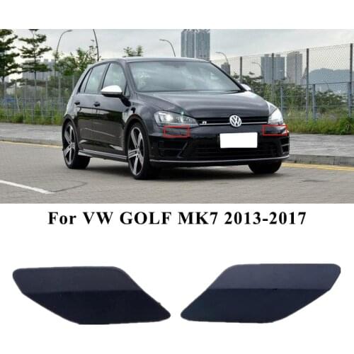 Auto Front Bumper Headlight Washer Nozzle Spray Jet Cover Cap for VOLKSWAGEN GOLF MK7 2013-2017