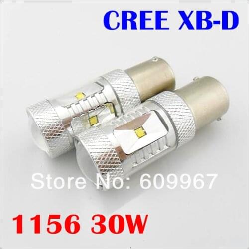 FREE SHIPPING 10pcs/lot 1156 30w Car LED S25 BA15S 6*5W LED Reverse Light, BA15S Back Lamp 1156 led 30W high power LED