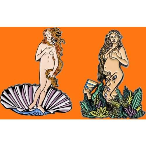 Pretty Girl Enamel Pins Collect Creative Metal Cartoon Brooch Men Women Fashion Jewelry Gift Backpack Hat Collar Lapel Badges