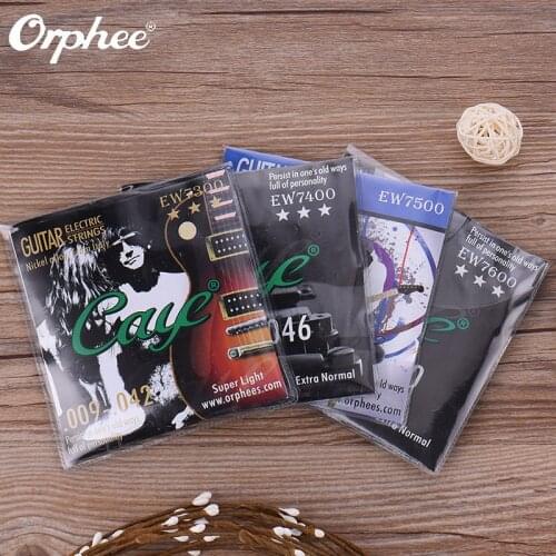 EW 010-046 Metal Rock Electric Guitar Strings Hexagonal Carbon Steel Guitar String